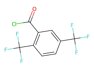 2,5-Bis(trifluoromethyl)benzoyl chloride structure