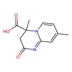 4,8-Dimethyl-2-oxo-3,4-dihydro-2H-pyrido[1,2-a]pyrimidine-4-carboxylic acid structure