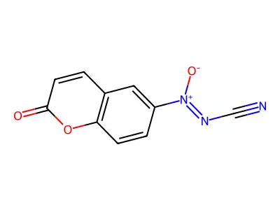 Cyanoimino-oxido-(2-oxochromen-6-yl)azanium structure