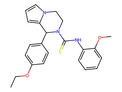 1-(4-ethoxyphenyl)-N-(2-methoxyphenyl)-1H,2H,3H,4H-pyrrolo[1,2-a]pyrazine-2-carbothioamide structure