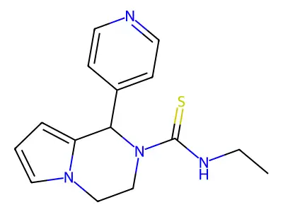 N-ethyl-1-(pyridin-4-yl)-3,4-dihydropyrrolo[1,2-a]pyrazine-2(1H)-carbothioamide structure
