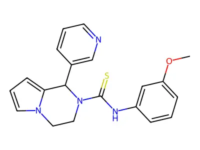 N-(3-methoxyphenyl)-1-(pyridin-3-yl)-1H,2H,3H,4H-pyrrolo[1,2-a]pyrazine-2-carbothioamide structure