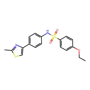 4-ethoxy-N-[4-(2-methyl-1,3-thiazol-4-yl)phenyl]benzenesulfonamide structure