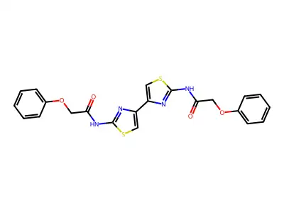 N,N'-([4,4'-bithiazole]-2,2'-diyl)bis(2-phenoxyacetamide) structure
