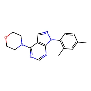 4-[1-(2,4-Dimethylphenyl)pyrazolo[3,4-d]pyrimidin-4-yl]morpholine structure