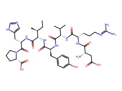 血管紧张素 (1-7) structure