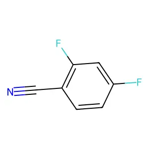 2,4-二氟苯甲腈 structure