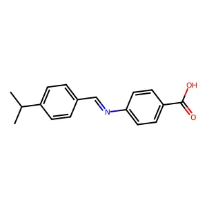 4-Carboxy-N-(4-isopropylbenzylidene)aniline structure