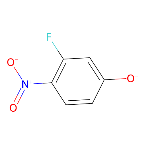 3-Fluoro-4-nitrophenolate structure