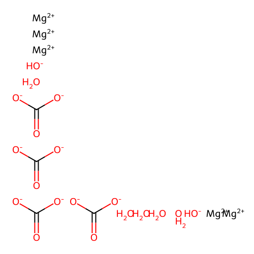 Magnesiumcarbonatehydroxide structure