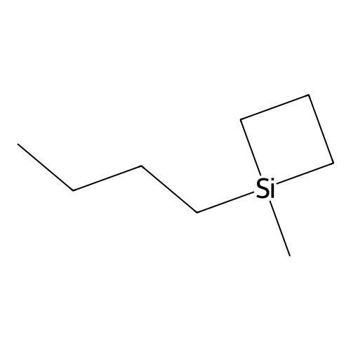 1-Methyl-1-n-butyl-1-silacyclobutane structure