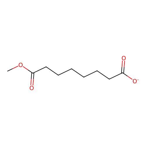 Octanedioic acid, monomethyl ester structure