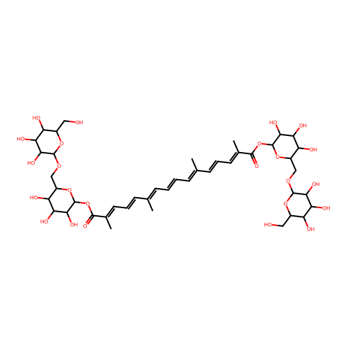 Crocin I [M+H]+ structure