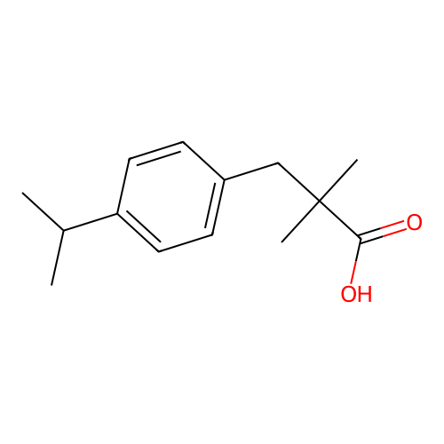 3-(4-isopropylphenyl)-2,2-dimethylpropanoic Acid structure