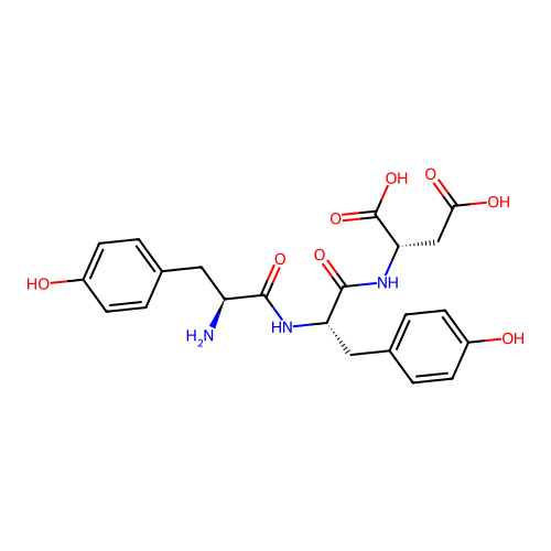 L-Aspartic acid, L-tyrosyl-L-tyrosyl- structure