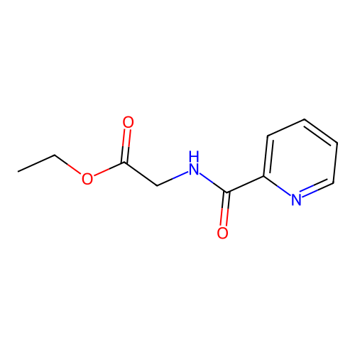 Ethyl 2-(picolinamido)acetate structure