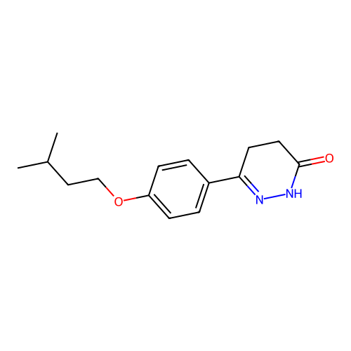 6-[4-(3-Methylbutoxy)phenyl]-4,5-dihydropyridazin-3-ol structure