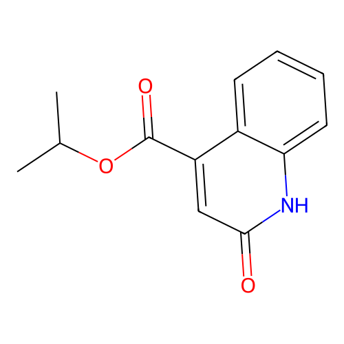 2-Hydroxy-quinoline-4-carboxylic acid isopropyl ester structure