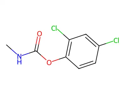 Phenol, 2,4-dichloro-, 1-(N-methylcarbamate) structure