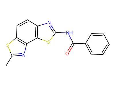 N-(7-methyl-[1,3]thiazolo[5,4-e][1,3]benzothiazol-2-yl)benzamide structure
