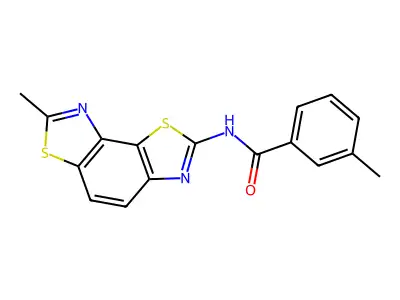 3-methyl-N-(7-methyl-[1,3]thiazolo[5,4-e][1,3]benzothiazol-2-yl)benzamide structure