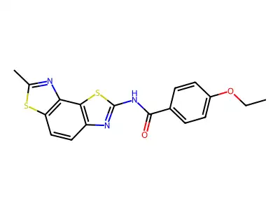 4-ethoxy-N-(7-methyl-[1,3]thiazolo[5,4-e][1,3]benzothiazol-2-yl)benzamide structure