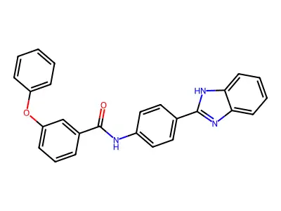 N-(4-(1H-benzo[d]imidazol-2-yl)phenyl)-3-phenoxybenzamide structure