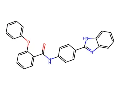 N-(4-(1H-benzo[d]imidazol-2-yl)phenyl)-2-phenoxybenzamide structure