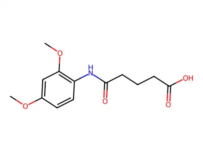 5-((2,4-Dimethoxyphenyl)amino)-5-oxopentanoic acid structure