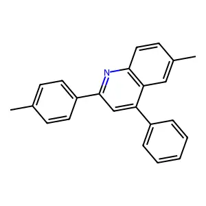 6-Methyl-2-(4-methylphenyl)-4-phenylquinoline structure