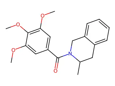 (3,4-Dihydro-3-methyl-2(1H)-isoquinolinyl)(3,4,5-trimethoxyphenyl)methanone structure