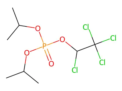 Dipropan-2-yl 1,2,2,2-tetrachloroethyl phosphate structure