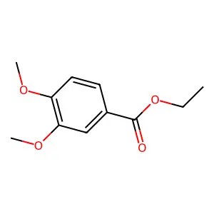 Benzoic acid, 3,4-dimethoxy-, ethyl ester structure
