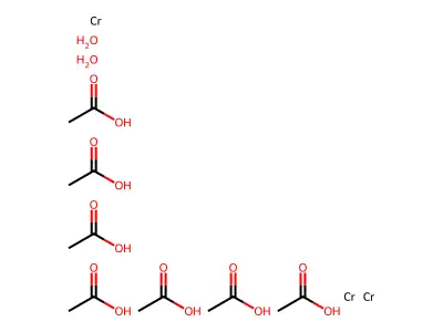 Chromium (III) acetate hydroxide structure