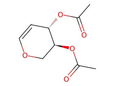 [(3S,4R)-4-acetyloxy-3,4-dihydro-2H-pyran-3-yl] acetate structure