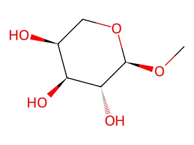(2R,3R,4S,5S)-2-methoxyoxane-3,4,5-triol structure