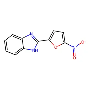 1H-Benzimidazole, 2-(5-nitro-2-furanyl)- structure