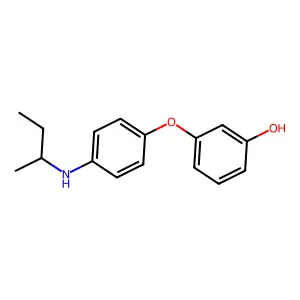 3-[4-(Butan-2-ylamino)phenoxy]phenol structure