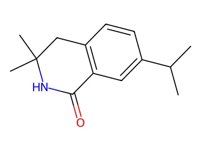 3,3-Dimethyl-7-(methylethyl)-2,3,4-trihydroisoquinolin-1-one structure