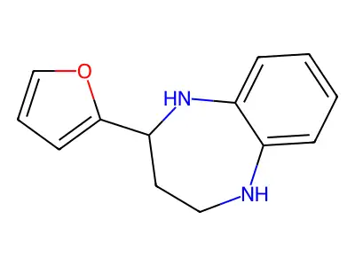 2-(furan-2-yl)-2,3,4,5-tetrahydro-1H-1,5-benzodiazepine structure