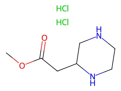 Methyl 2-(piperazin-2-yl)acetate structure