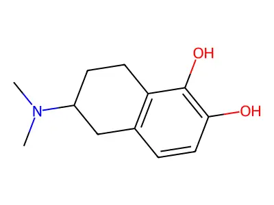 5,6-Dihydroxy-2-dimethylaminotetralin structure