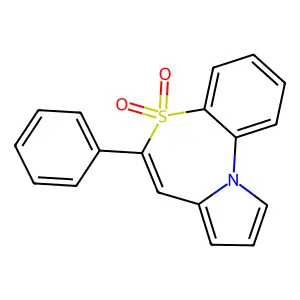 6-Phenylpyrrolo[2,1-d][1,5]benzothiazepine 5,5-dioxide structure
