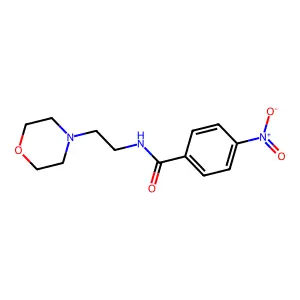 N-[2-(morpholin-4-yl)ethyl]-4-nitrobenzamide structure