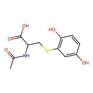 N-Acetyl-S-(2,5-dihydroxyphenyl)cysteine structure