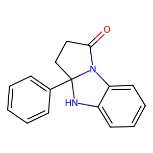 3a-phenyl-3,4-dihydro-2H-pyrrolo[1,2-a]benzimidazol-1-one structure