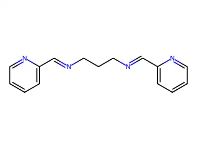 1,3-Propanediamine, N,N'-bis(2-pyridinylmethylene)- structure