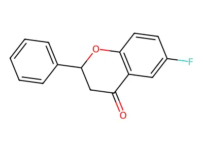 6-Fluoro-2-phenylchroman-4-one structure