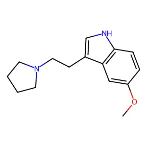 5-Methoxy-3-(2-(1-pyrrolidinyl)ethyl)-1H-indole structure