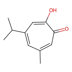 2-Hydroxy-6-isopropyl-4-methyl-2,4,6-cycloheptatrien-1-one structure